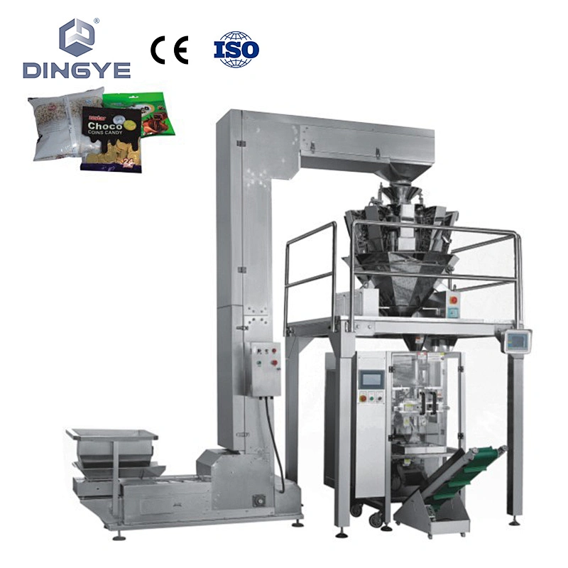 Pesadora multicabezal y envasadora vertical automática