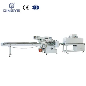 ZSJ-590 Automatic pillow packing machine and BS-590P Shrinking tunnel