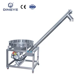 Hopper volume powder screw feeder