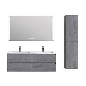 OPITRUELY Eno 1.2m Melamine Double Sinks Bathroom Vanity