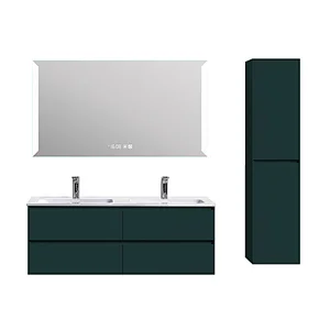 OPITRUELY Eno 48 inch Painting Bath Room Cabinet with Double Basin
