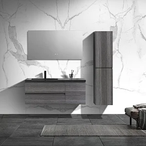 OPITRUELY Forrest 48 inch Melamine Wall Mounted Bathroom Vanity