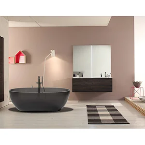 Opitruely Modern 1500mm Transparent Balack Bath Tub for Bathroom