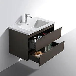 OPITRUELY Eno 32 inch Floating Single Basin Bathroom Cabinet
