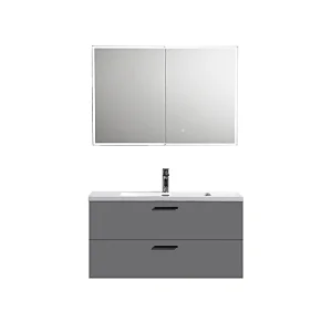 OPITRUELY Elsa 1000 mm MDF Matt Grey Bathroom Cabinet