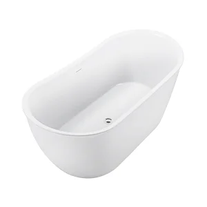 Opitruely Contemporary 1.5m Economic Acrylic Soaking Freestanding Bathtub
