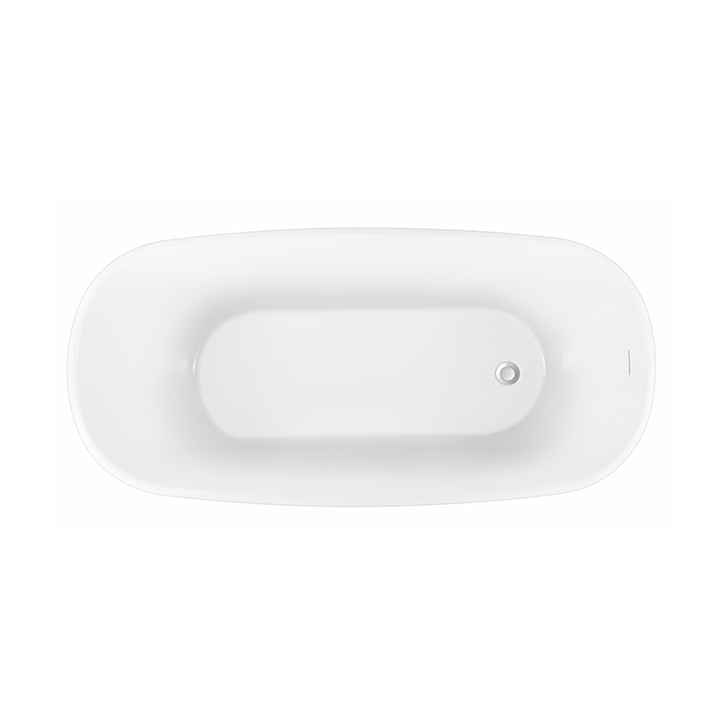 Opitruely 1.6m Economic Acrylic Soaking Freestanding Bathtubs