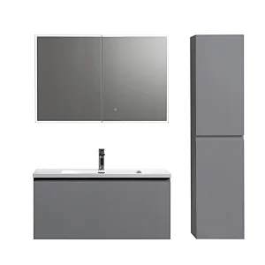 OPITRUELY Wendy 1m Painting Grey Hotel Bathroom Cabinet