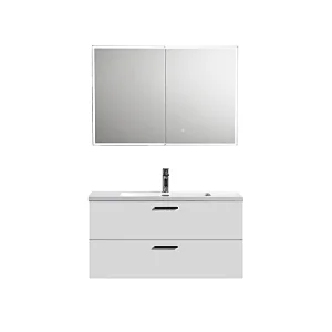 OPITRUELY Elsa 1000 mm Painting Matt White Bathroom Cabinet