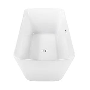 Opitruely Modern 1.5m Acrylic Soaking Freestanding Bathtub