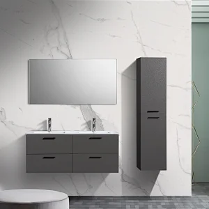 OPITRUELY Elsa 48in Double Basin Melamine Bathroom Cabinet