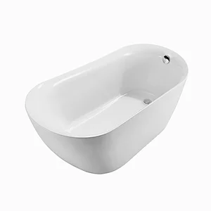 Opitruely Simple Acrylic Bath Tub Bathroom Indoor Bathtubs