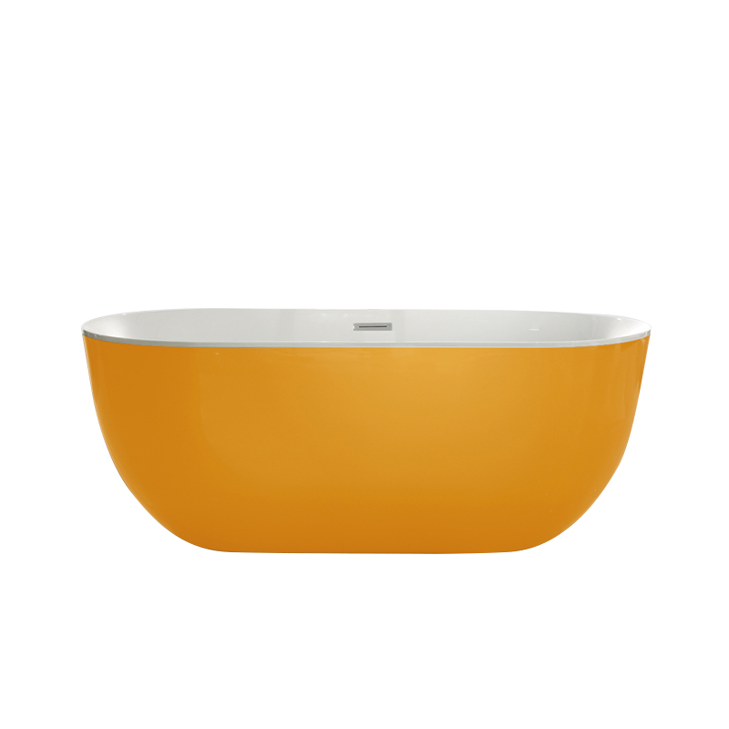 Opitruely New Gold Bathtub Bathroom Indoor Acrylic Bath Tubs