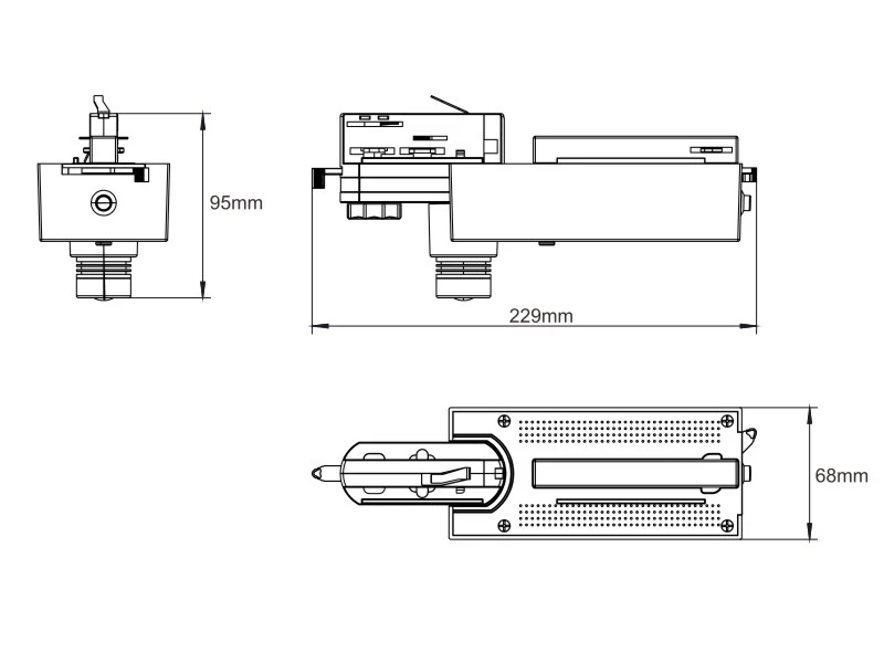 high quality track mounted emergency light made in China