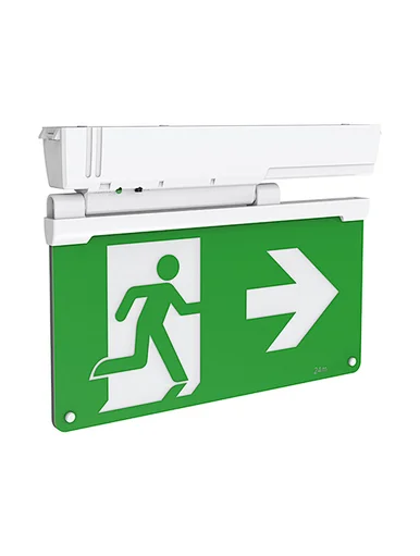 6 in1 multi installation exit sign lamp, ceiling mounted