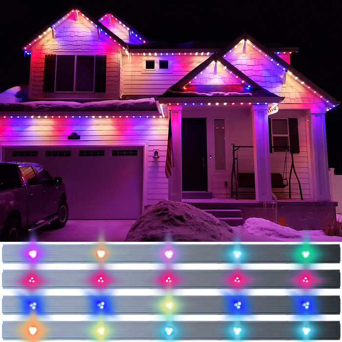 smart bright outdoor commercial holiday show home lights