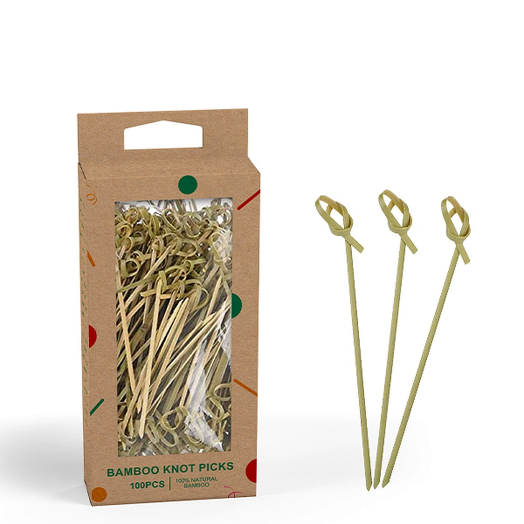 Knotted Picks , Bamboo Cocktail Picks , Bamboo Knot Skewers Guangzhou Gorlando Commodity Co.,Ltd
