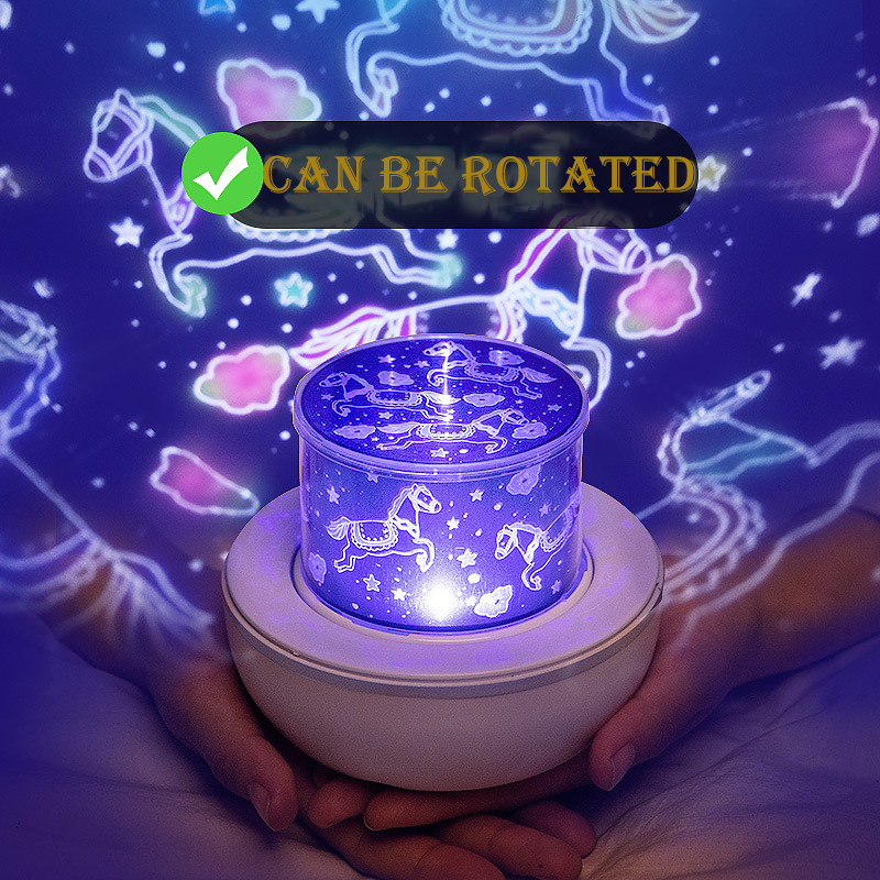 night light projector with music
