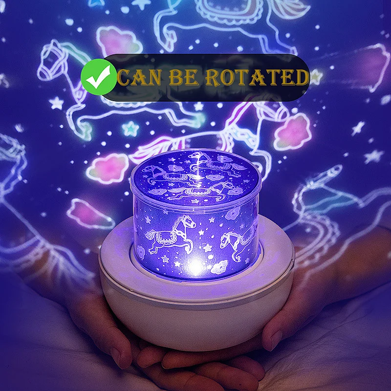 night light projector with music Projector night lights 3 buttom bowknot