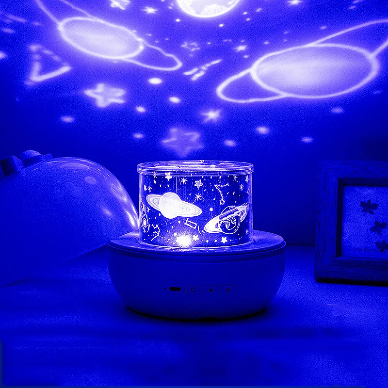 night light projector with music Projector night lights 3 buttom bowknot