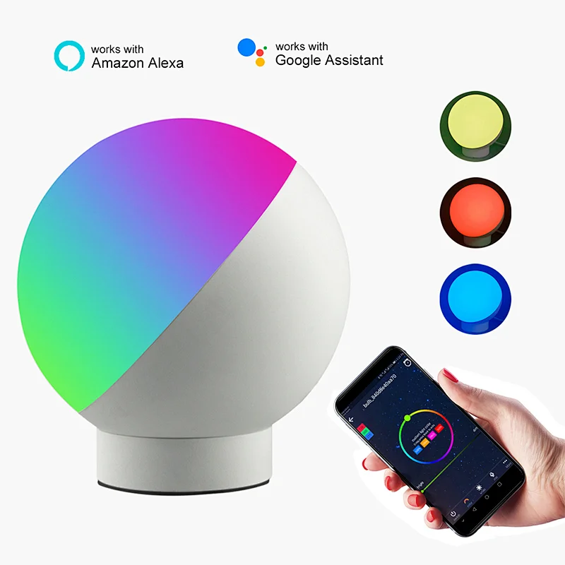 Voice Control Smart WiFi Table Lamp with Music Function
