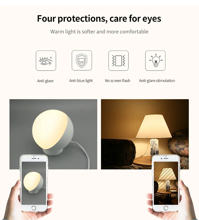 Voice Control Smart WiFi Table Lamp with Music Function