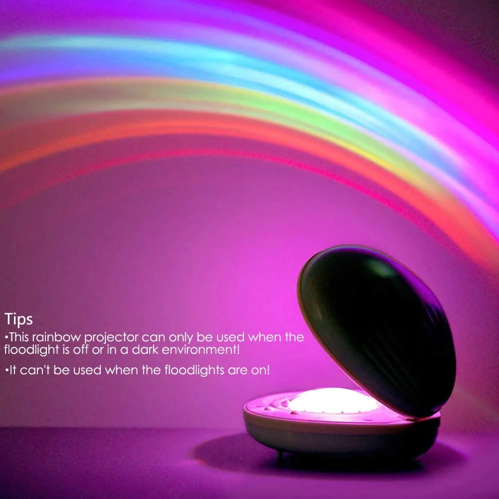 Seashell rainbow projector