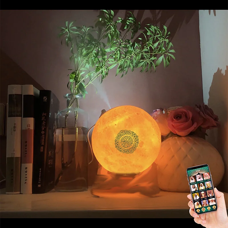 Painted Koran moon lights with speaker