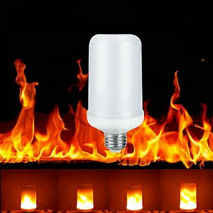 led bulb with flame effect