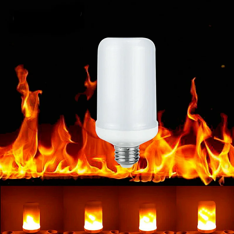 led bulb with flame effect