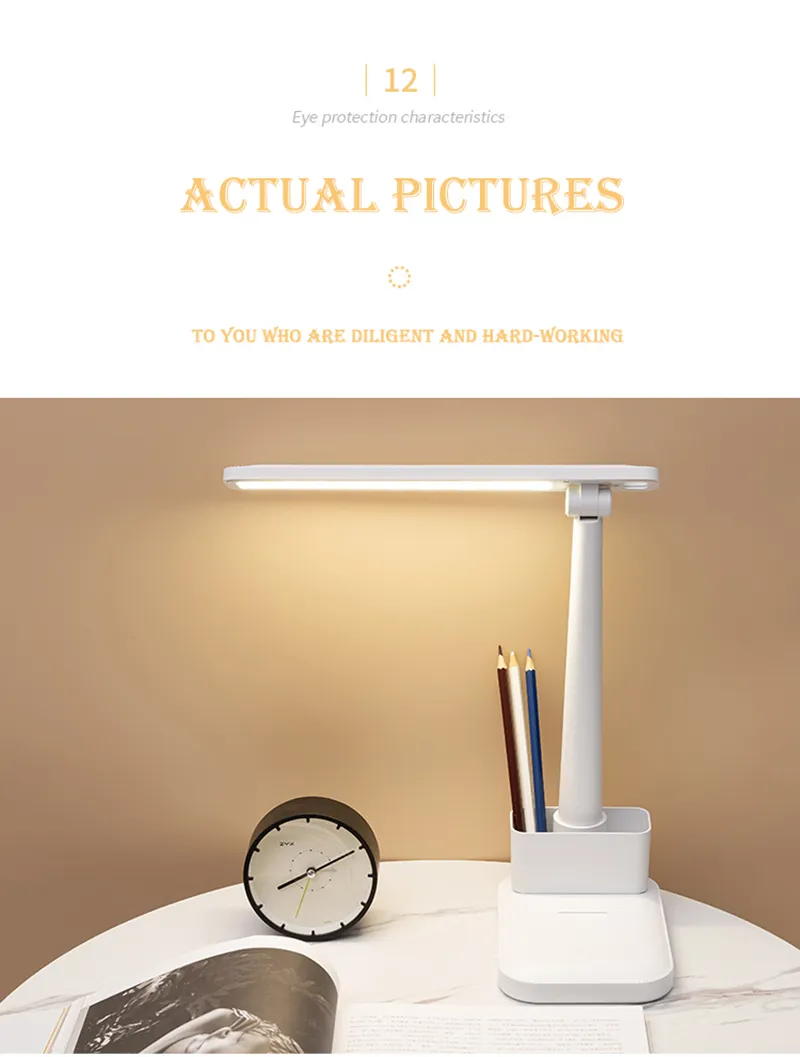 table lamp amazon New Rotary Table Lamp with Pen Holder