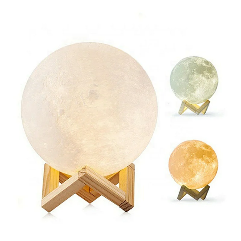 3d moon lamp night light moon light lamp change color