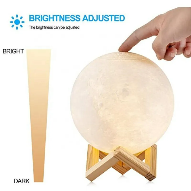 3d moon lamp night light moonlight description