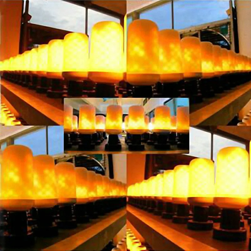 led bulb with flame effect