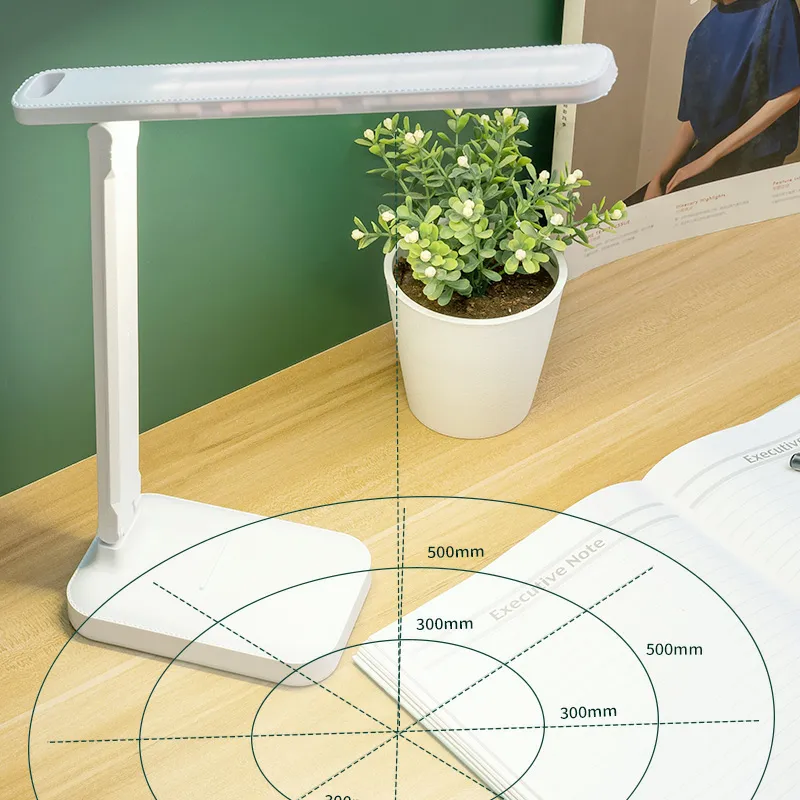European Rotary Table Lamp White Black Color