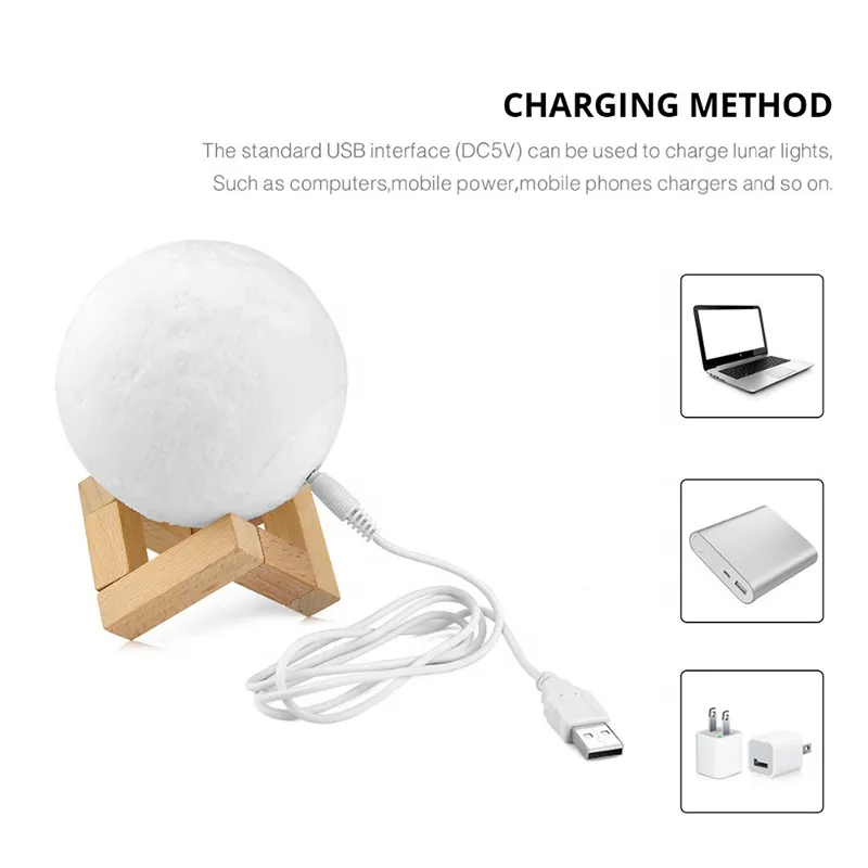 3d moon lamp night light moon light instructions