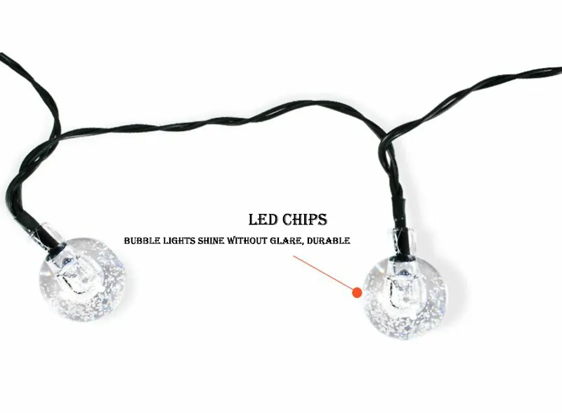 solar powered fairy lights garden a solar led bubble fairy lights