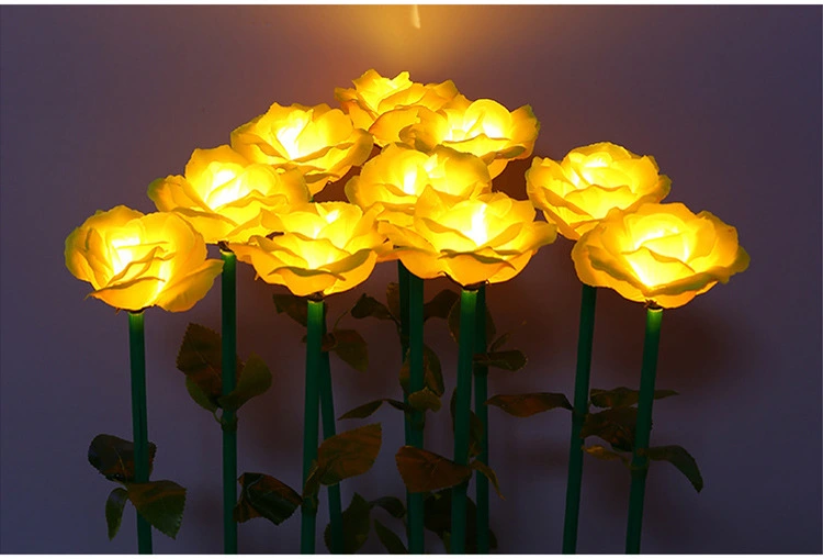 Pole luminous acrylic tulip ground lamp