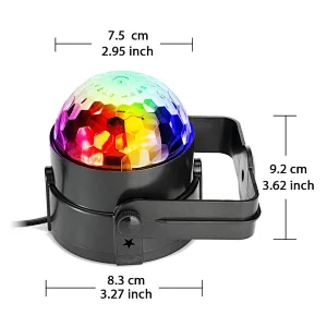 Car dj mini led magic ball