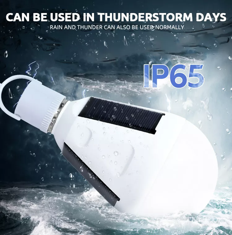 Solar emergency led bulb