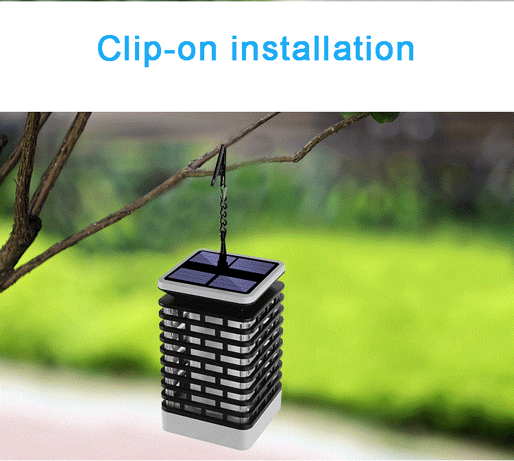 Solar flame lantern torch lights