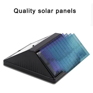 38 high bright LED PIR solar long triangle wall lamp