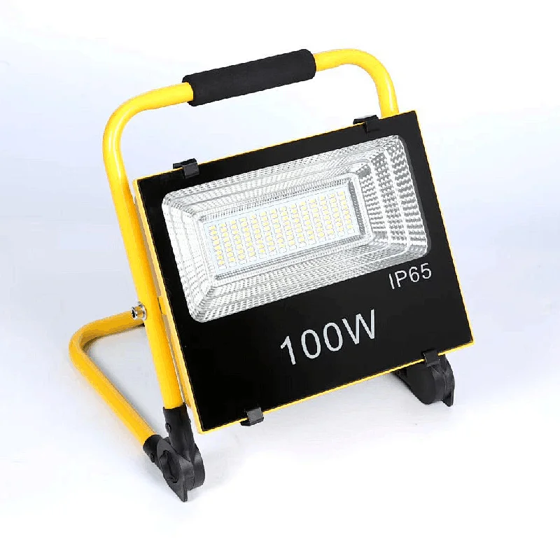 Solar rechargable portable led flood lights