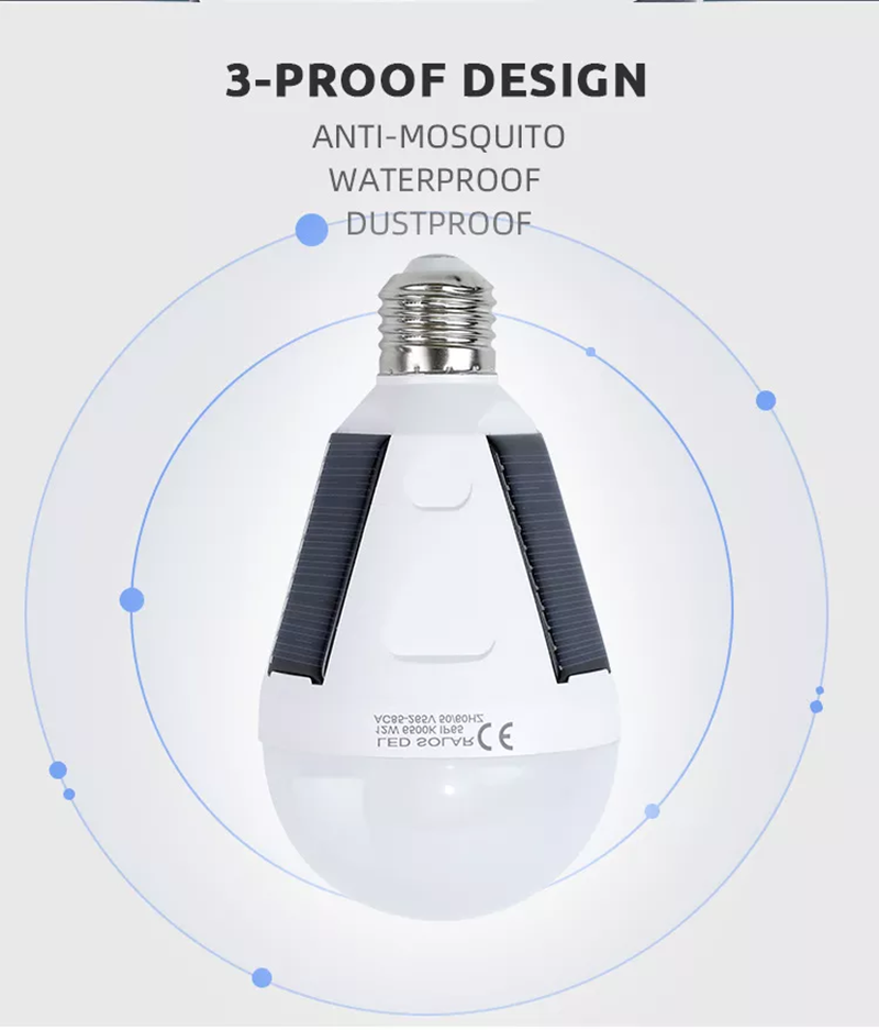 Solar emergency led bulb
