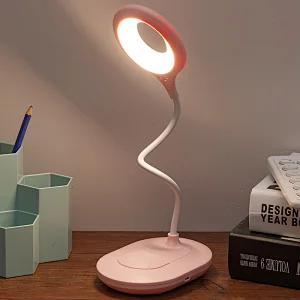 Three color ring table lamp built-in lithium battery