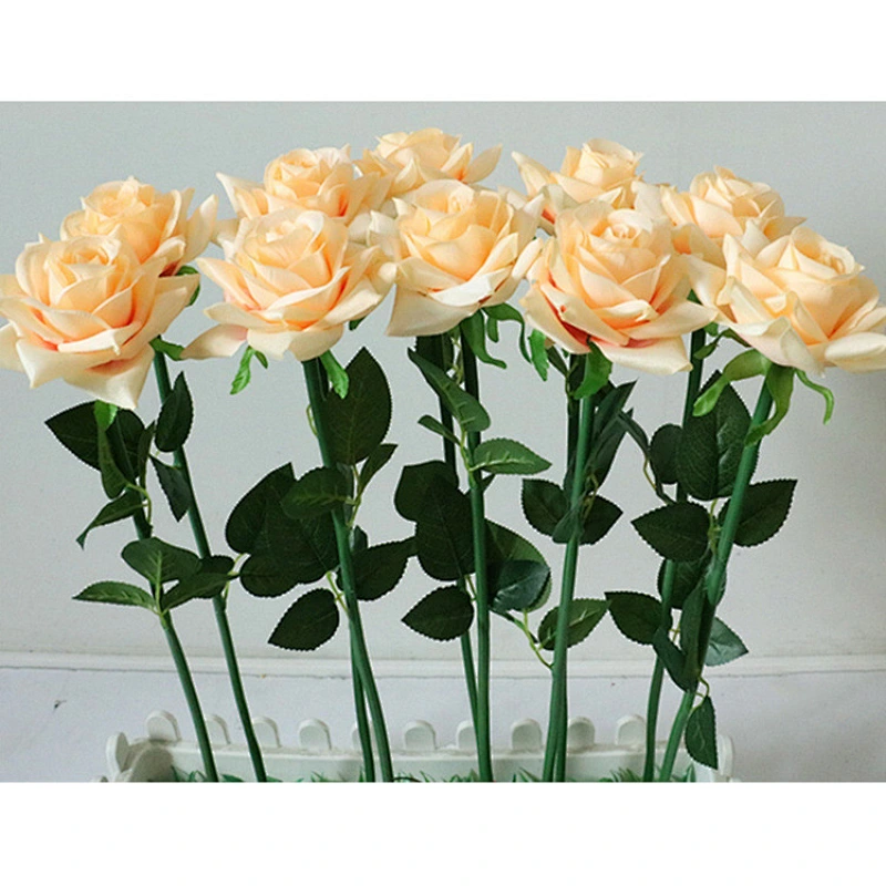 12 head silk acrylic pvc rose floor lamp