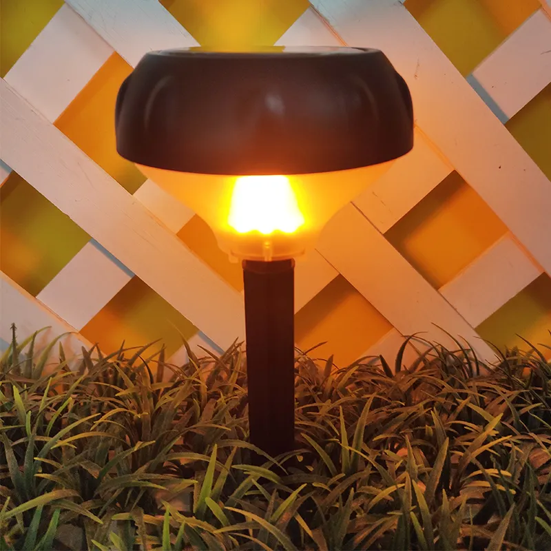 Outdoor flame lawn lamp