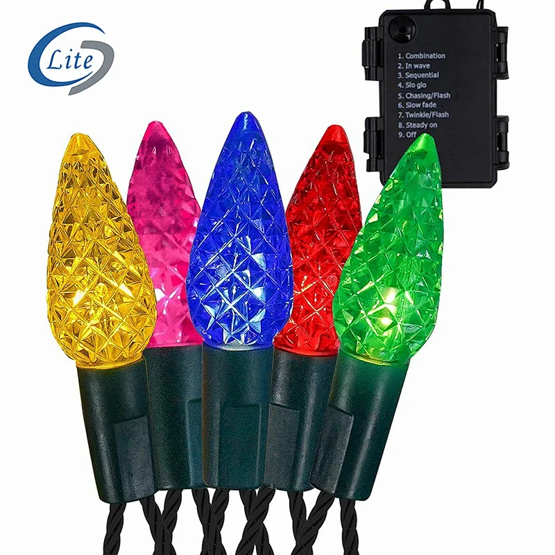 C3 C6 Solar Strawberry decorative light string