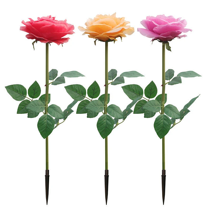 12 head silk acrylic pvc rose floor lamp
