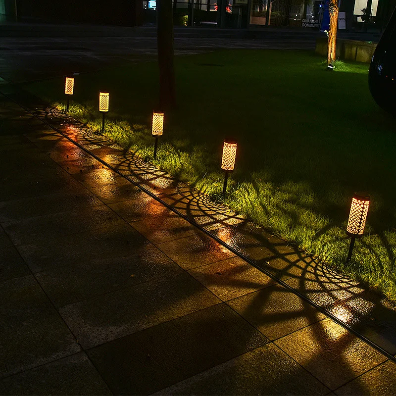 Solar floor lamp monochrome RGB